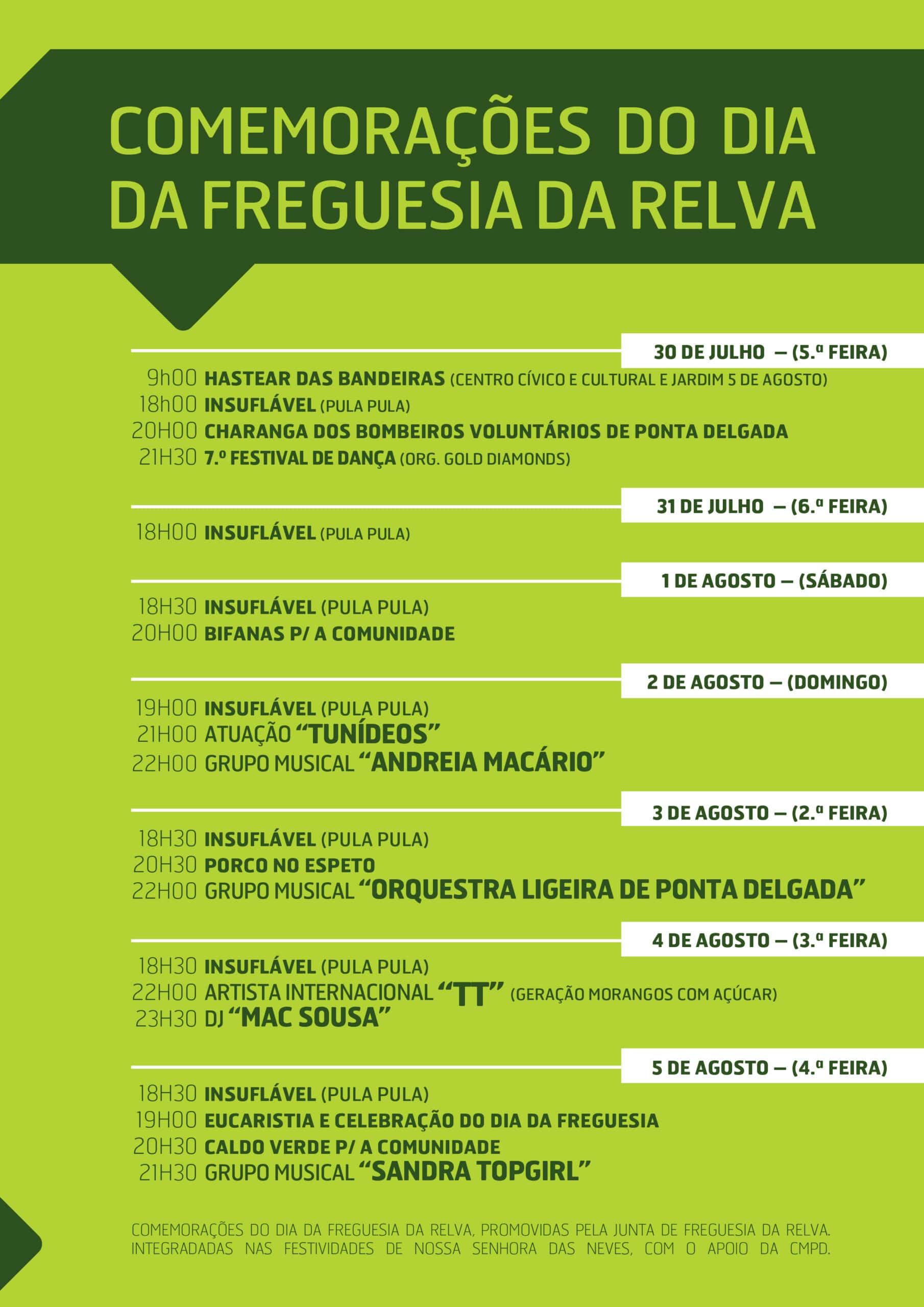 Comemorações do Dia da Freguesia -2026