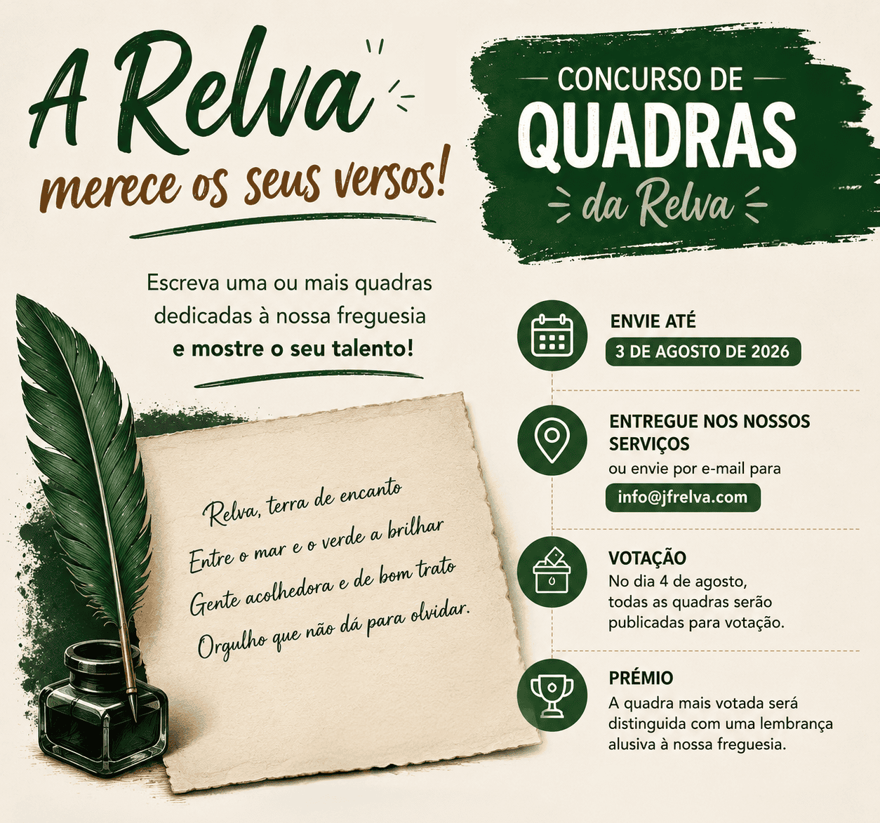 Concurso de quadras da Relva