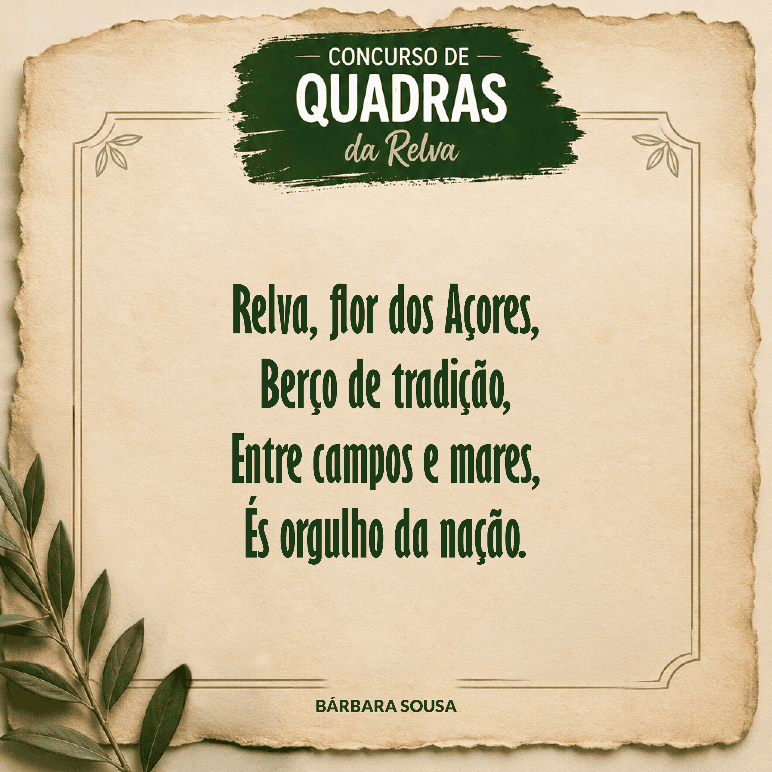 Freguesia de Relva - Junta de Freguesia de Relva Concurso de Quadras da Relva